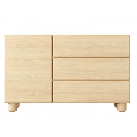 Komoda 130 cm 1-drzwiowa z szufladami LUGO dąb vicenza